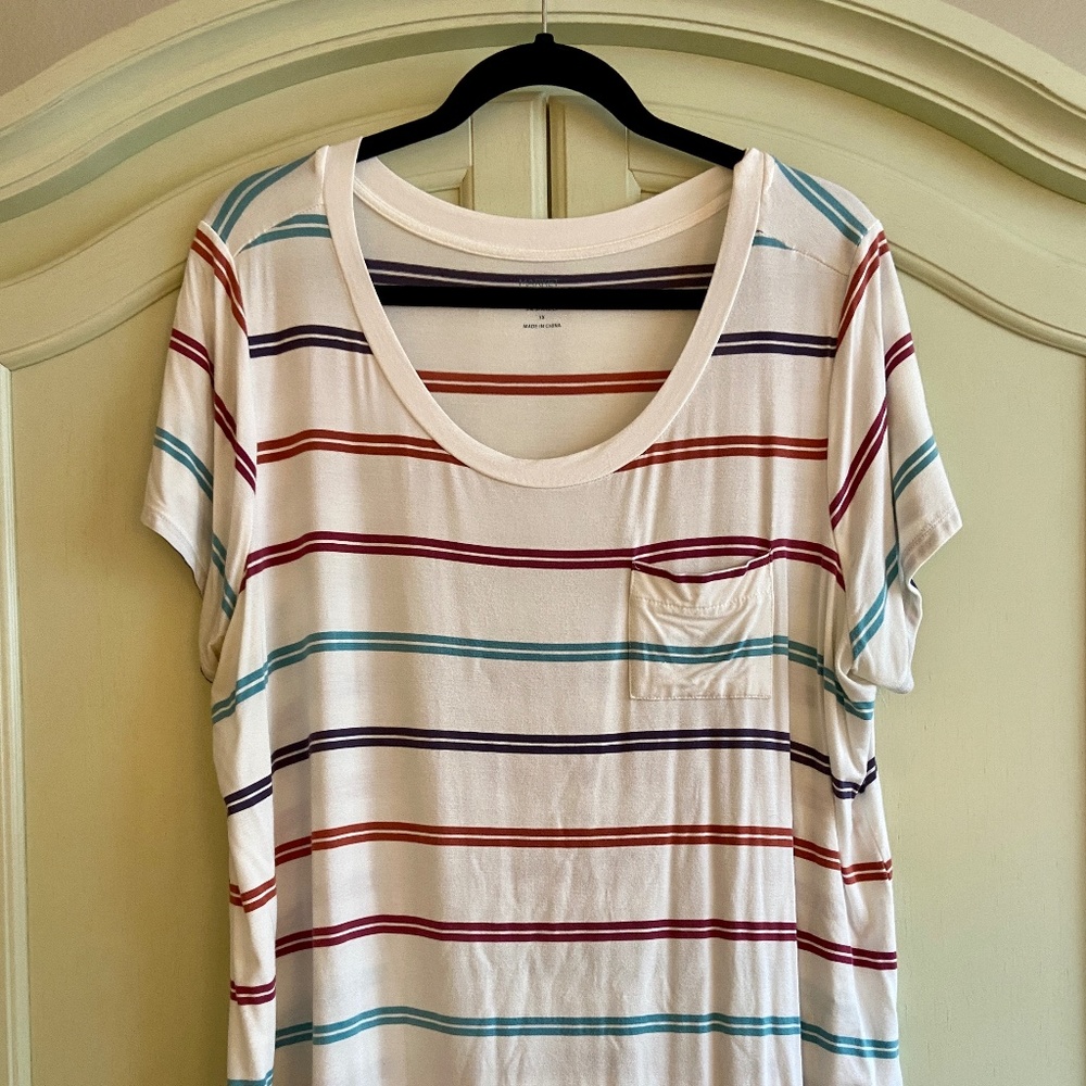 Elaine Pocket Short Sleeve Tee - Market & Spruce - Size 1X